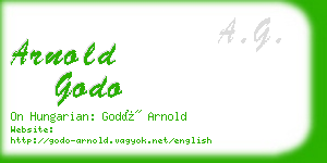 arnold godo business card